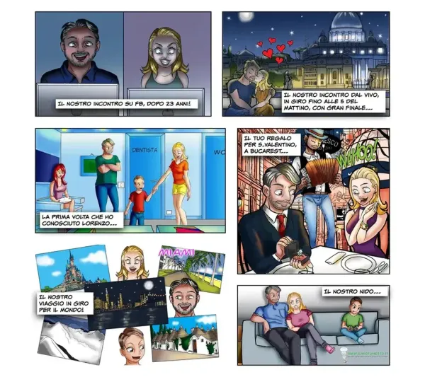 <p>a partire daUna famiglia a fumetti</p>