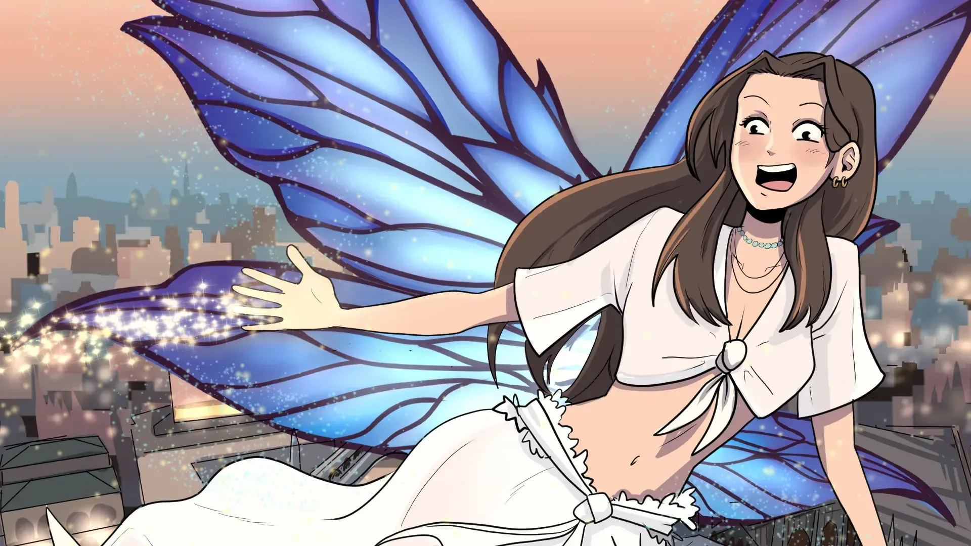 Fiaba personalizzata fata con le ali