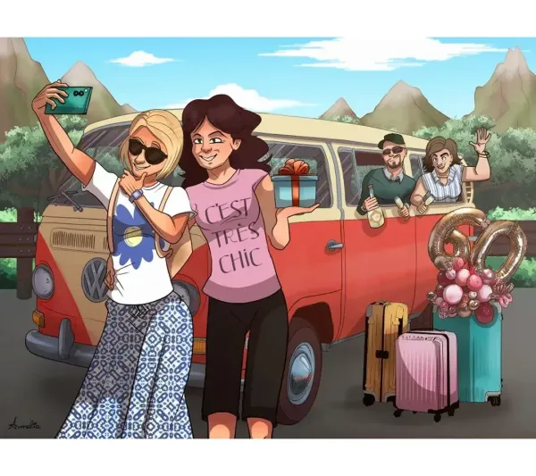<p>a partire daL'amicizia va celebrata con un bel ritratto in stile cartoon!</p>