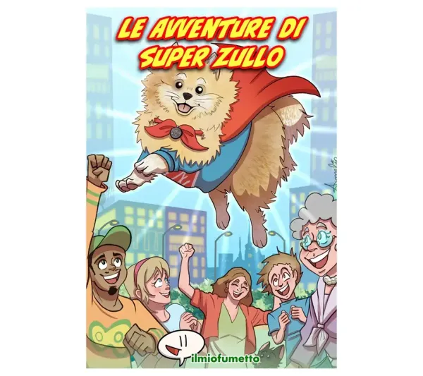 <p>a partire daAnche il tuo cagnolino può diventare un eroe a fumetti: come Super Zullo!</p>