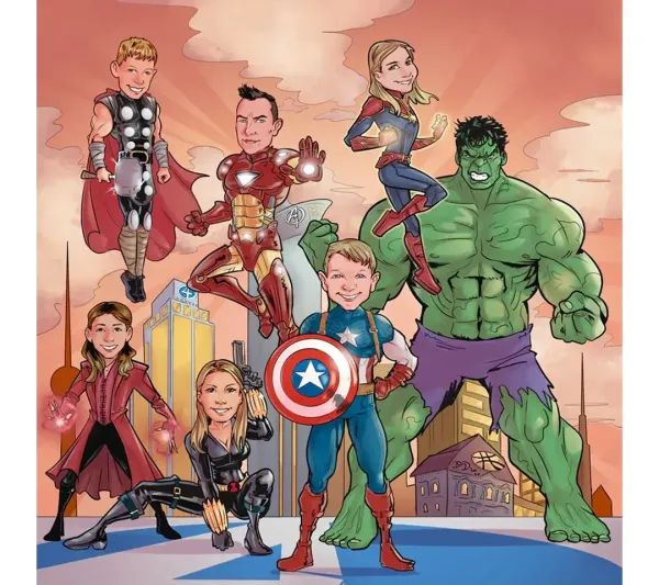 Desirrè e famiglia si sono marvelizzati