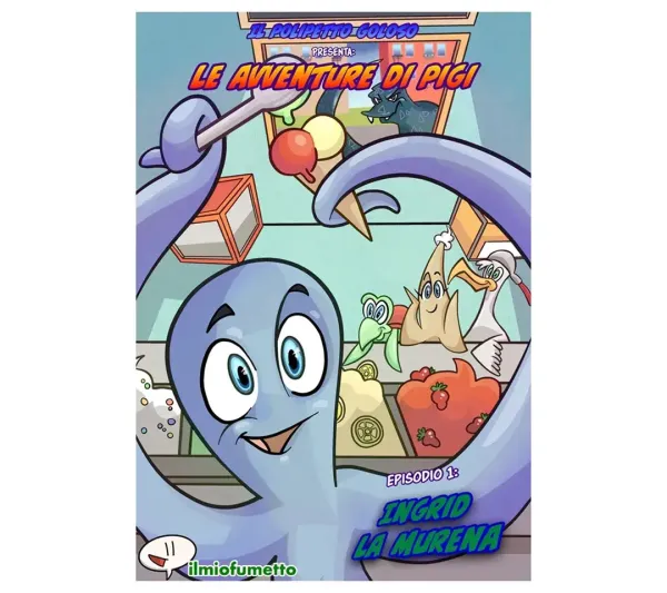 <p>a partire daimg Storie a fumetti per i grandi e piccoli clienti della Gelateria</p>