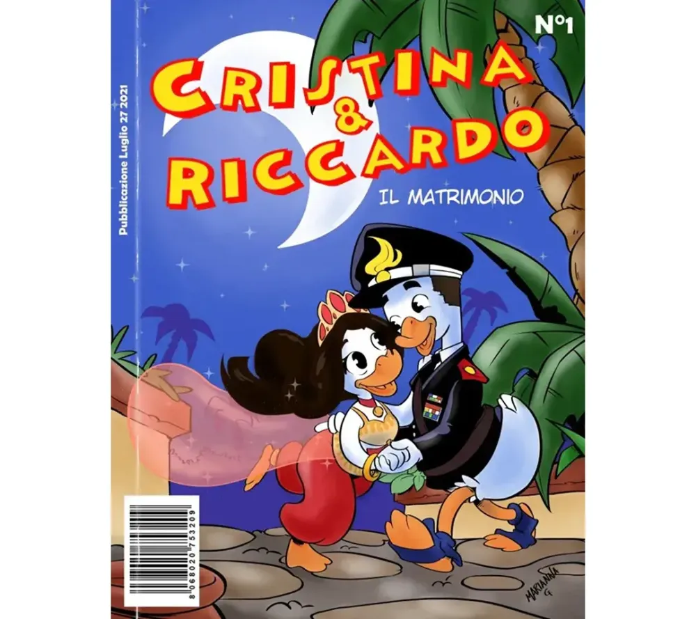 Alison regala una copertina a fumetti per l'album di nozze della sposa