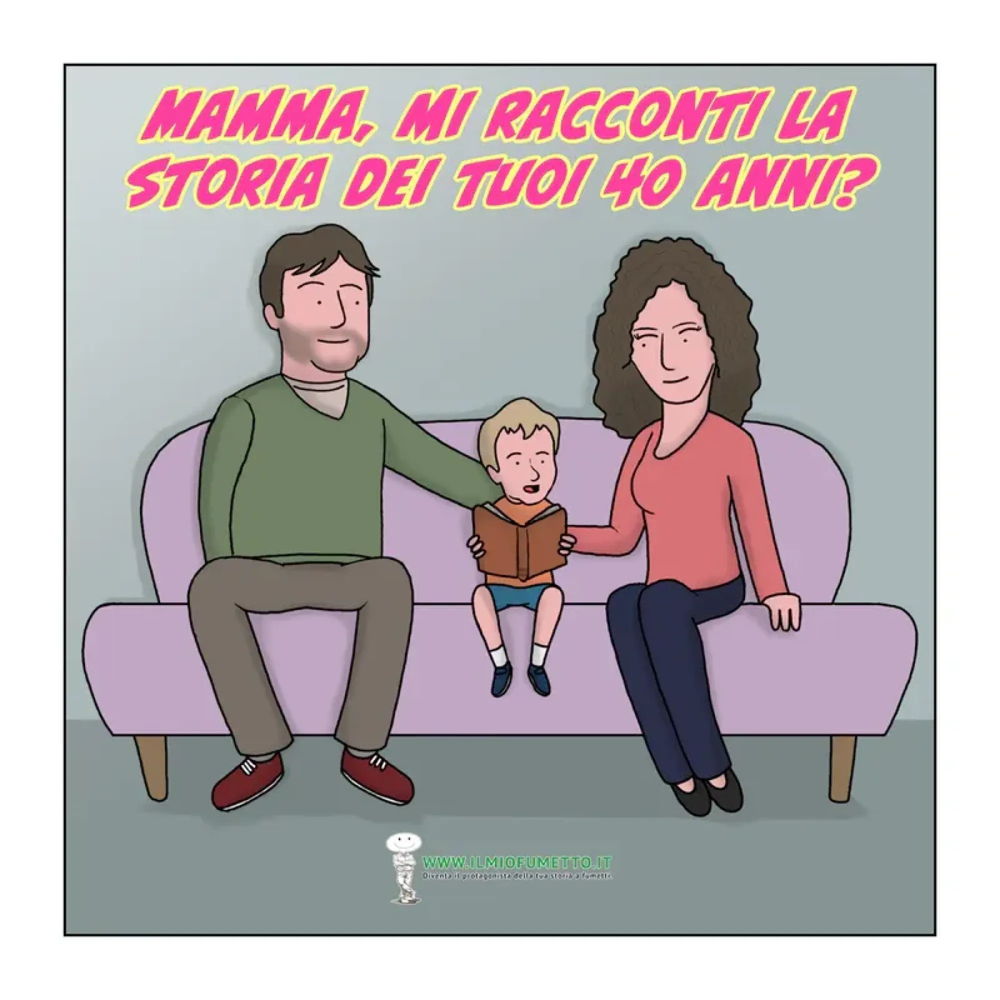 Fumetto personalizzato per i 40 anni di Francesca 1